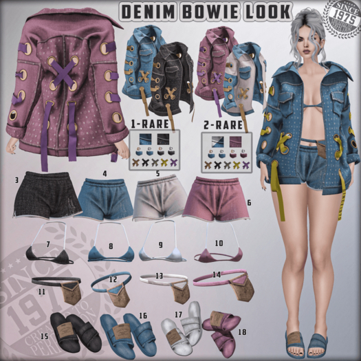 02.[Since1975] Denim Bowie Jacket- (Legacy) RARE