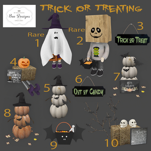 01 Bee designs Trick Or Treating  RARE