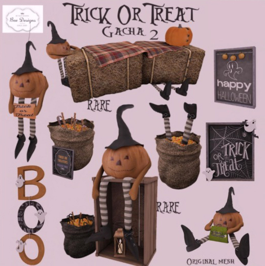 .:Bee Designs:.ToT Gacha 2- Pumpkin doll RARE