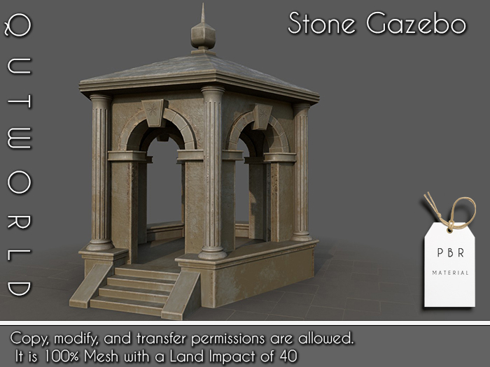 .::QUTWORLD Stone Gazebo ( PBR) ::.FP 