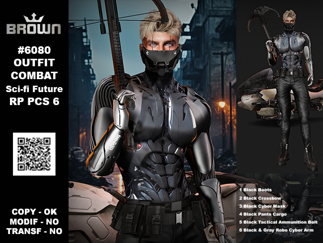 Second Life Marketplace - 6080 OUTFIT COMBAT Sci-fi Future RP PCS 6 ...