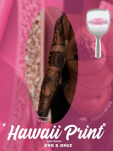Hawaii Print Tattoo