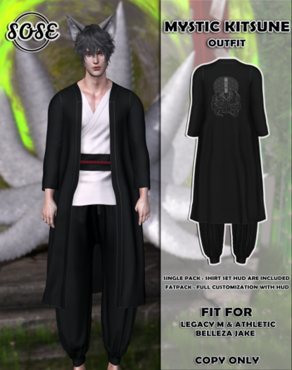 [SOSE] - MYSTIC KITSUNE OUTFIT // MAROON