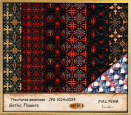 Gothic flowers serie 1 full perm textures
