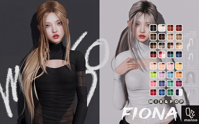 [monso] Fiona Hair /Mix & Pop