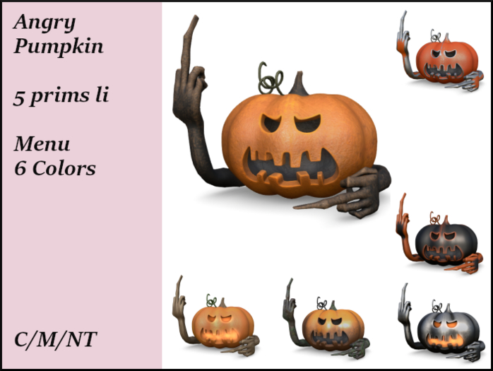 Halloween Angry Pumpkin -RAF-ADD