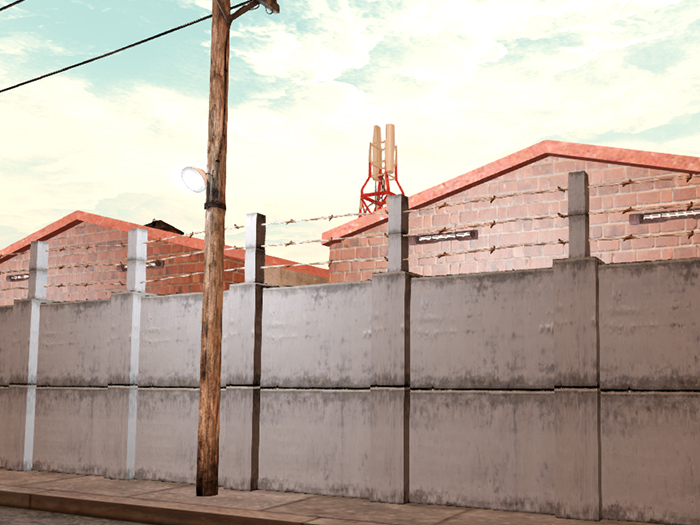  Military Wall - Low Prim