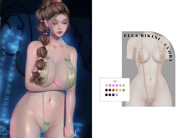 " BADa " Ella Bikini Ivory