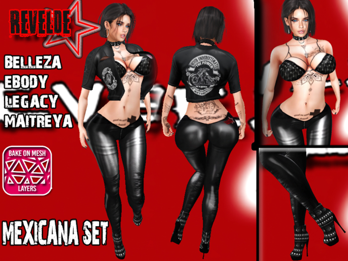 BOLSA REVELDE MEXICANA BIKER SET
