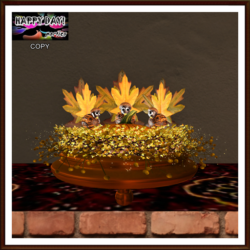 Thanksgiving - Turkeys Centerpiece