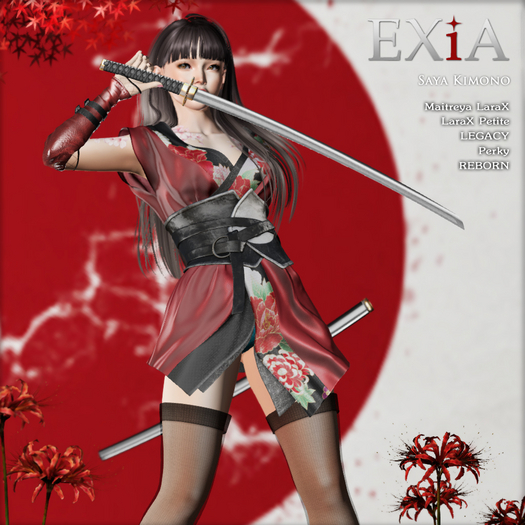 * EXiA * Saya Kimono Red