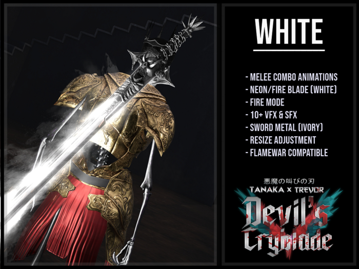[TANAKA x TREVOR] - DEVIL'S CRYBLADE - (WHITE)