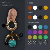 [HT] - E0006 Swallow Earrings XL (F)