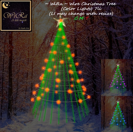 ~WiRa~ Wire Christmas Tree (Color Lights) (BOX)