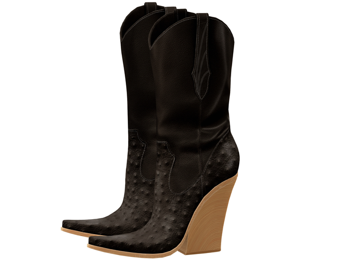 Mellow Elie / Ranch Boots - Black