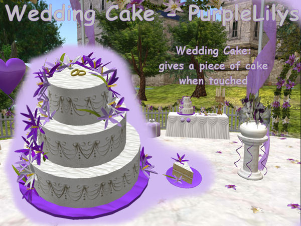 <MS> Decos Wedding-Cake-PurpleLilys