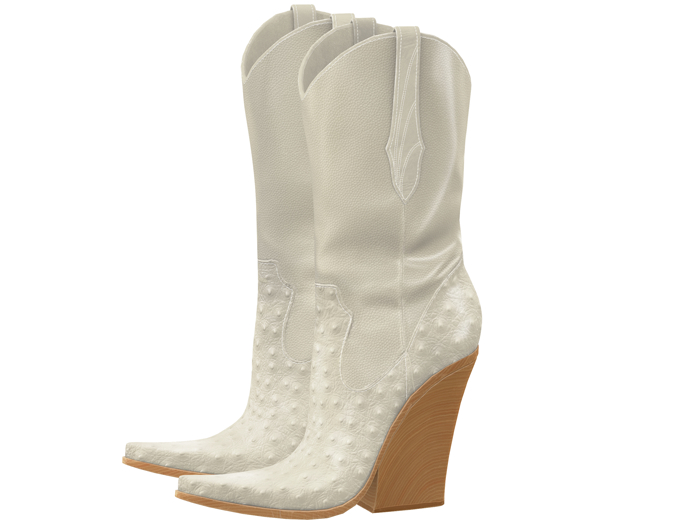 Mellow Elie / Ranch Boots - Ivory