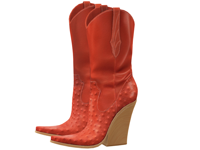 Mellow Elie / Ranch Boots - Red