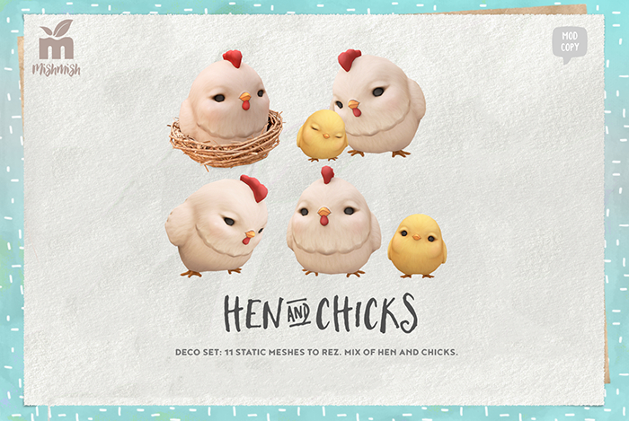 MishMish - Hen & Chicks Deco [Boxed] (Decor only!)