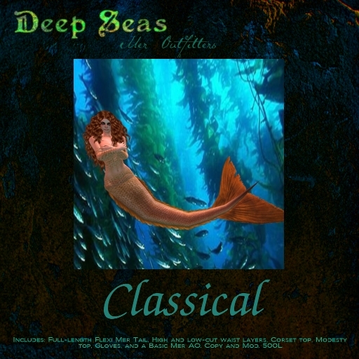 Deep Seas Classical Mermaid Tail - Yellow