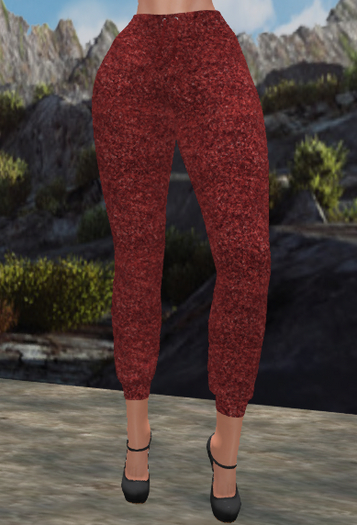 Red Sequin Pants LaraX