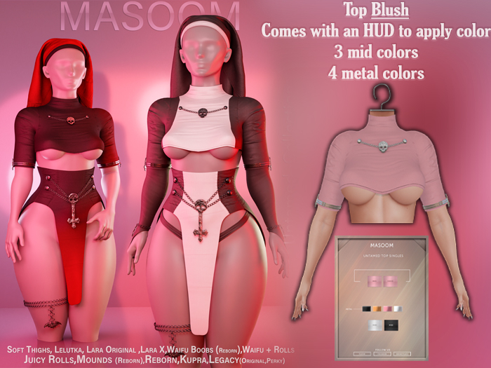 [[ Masoom ]] Untamed Top - Blush