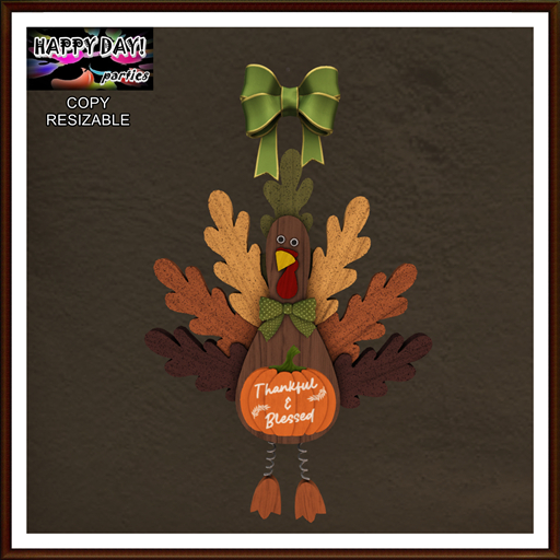 Thanksgiving - ResizableTurkey Hanger
