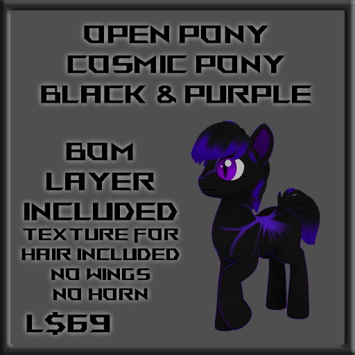 [OP] Cosmic Pony - Black & Purple