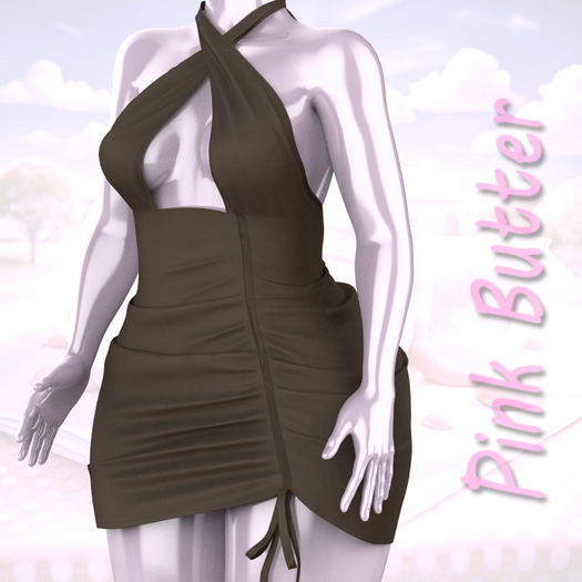 Brown Rouched Dress Reborn