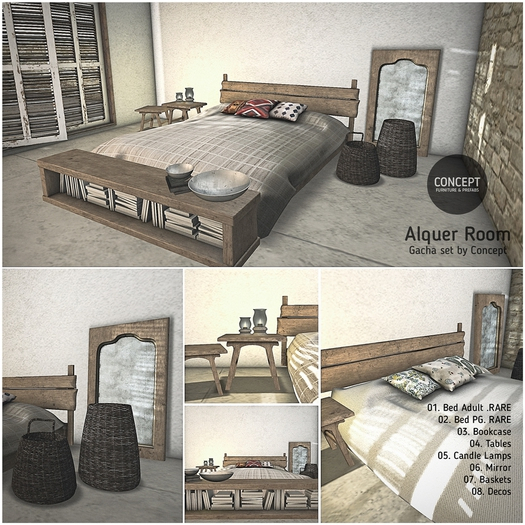 01. Concept} Alquer Bed. Adult. RARE