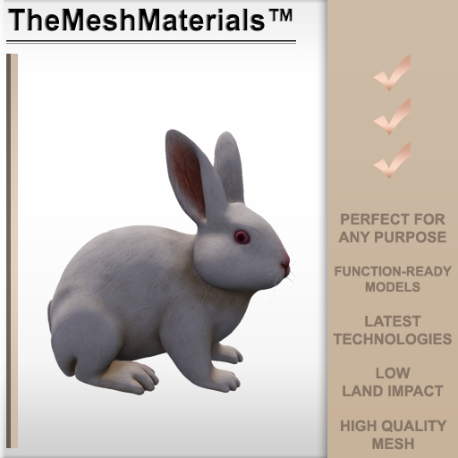 The Mesh Materials - French White Rabbit