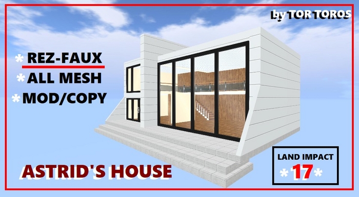 ASTRID'S HOUSE 17Li (Boxed) LOW PRIM HOUSE