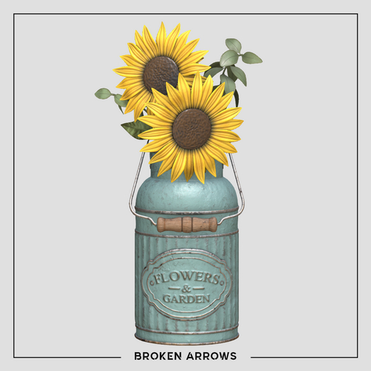 BROKEN ARROWS - Flower Market - Sunflowers  - Blue Worn
