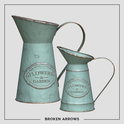 BROKEN ARROWS - Flower Market - Pitchers - Blue Worn