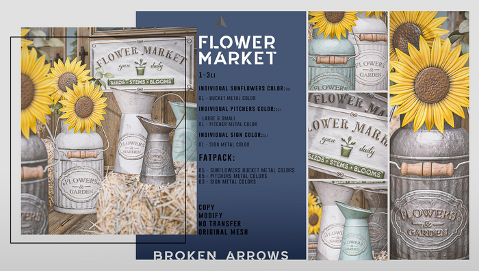 BROKEN ARROWS - Flower Market - FATPACK 
