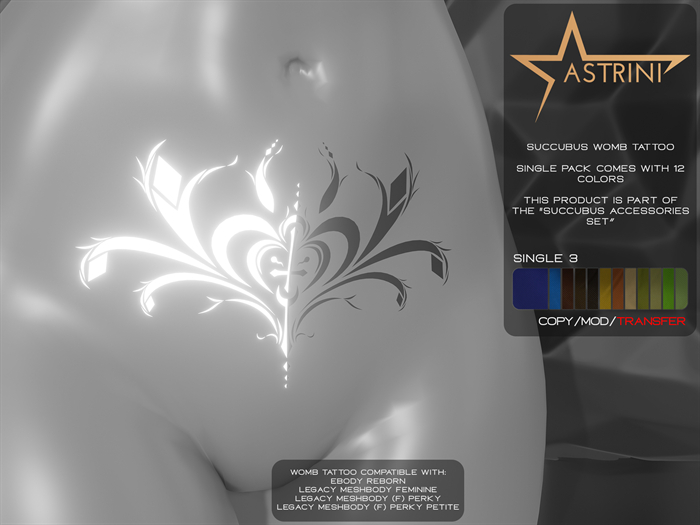 Astrini - Succubus Womb Tattoo (Single 3)