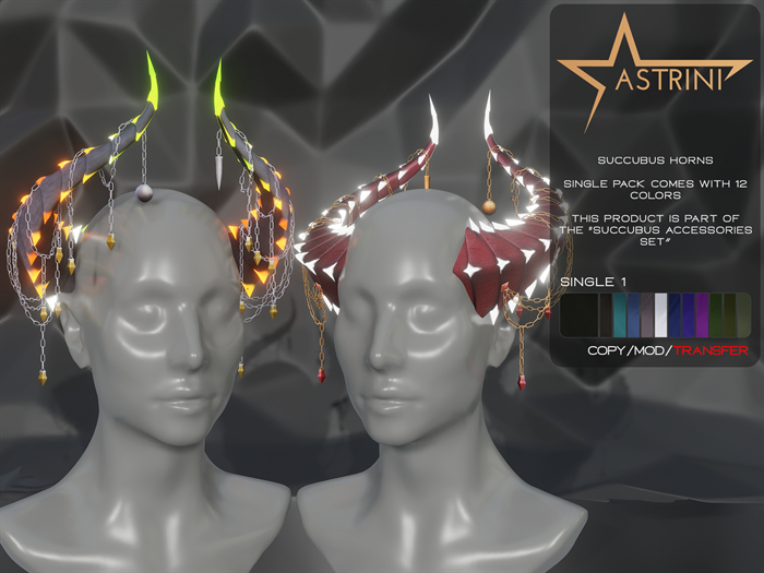 Astrini - Succubus Horns (Single 1)