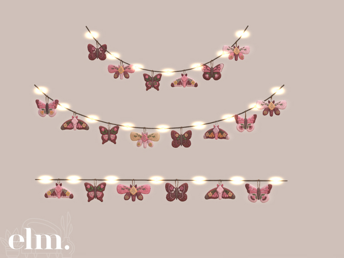 Elm. Moth String Lights [Pack 1]