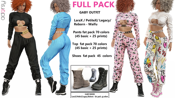adorsy - Gabby SET BUY ALL PACK - LaraX/Legacy/PetiteX/Reborn/Waifu