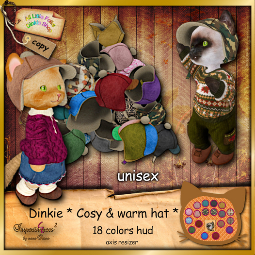 ALF Dinkie cosy and warm hat .