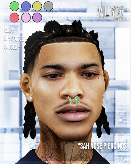 ALYX. Sah Nose Piercings (Fat-Pack)