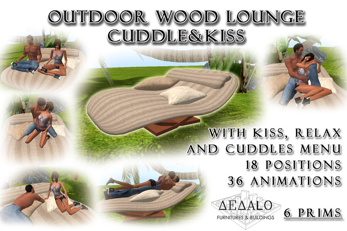 Outdoor Wood Lounge Cuddle&Kiss