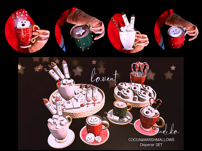 ADD/andika{l'avent}COCOA&MARSHMALLOWS Dispensr SET