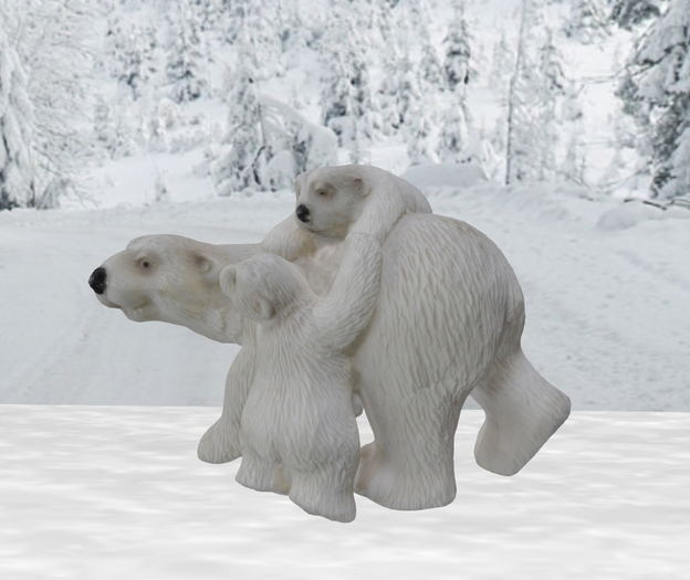 @MA@ Winter Polar Bear Family