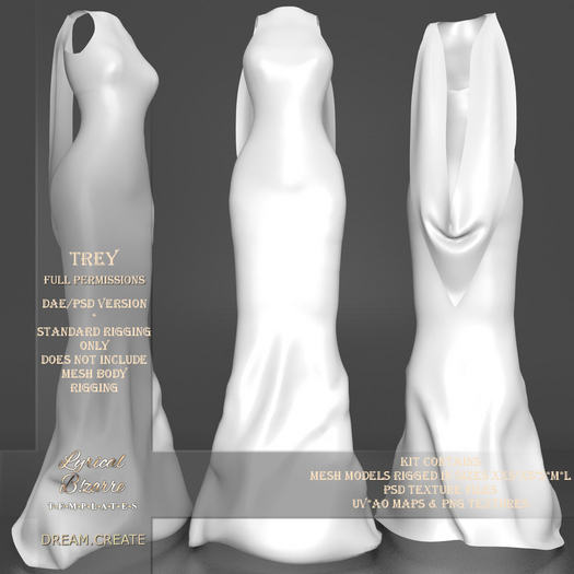 !Lyrical B!zarre Templates! - Trey MESH DAE Version