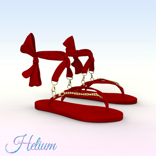 Red Chain Sandals Belleza GenX