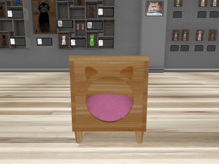 Kitty, Cat, Bed, Pink