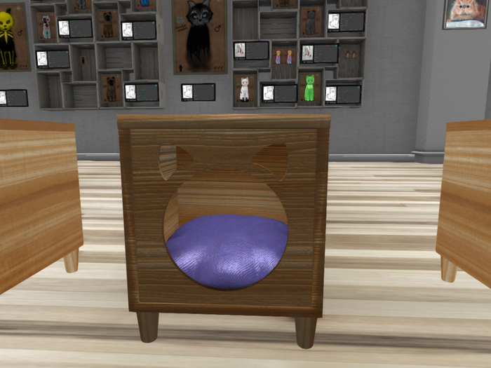 Kitty Cat Bed purple