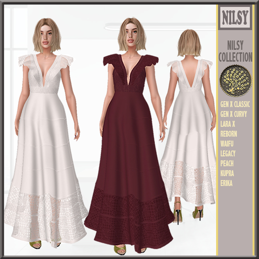 LACE MIX DRESS,2OPTIONS
