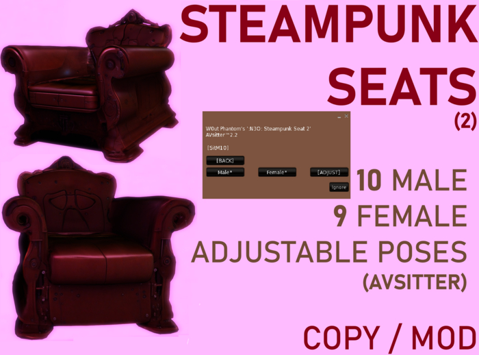 Steampunk / Medieval Fantasy Seats